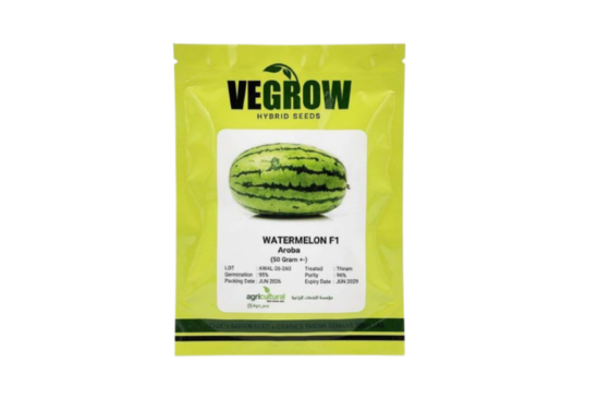 بذور بطيخ هجين F1 Aroba – Vegrow | 50 جرام ±