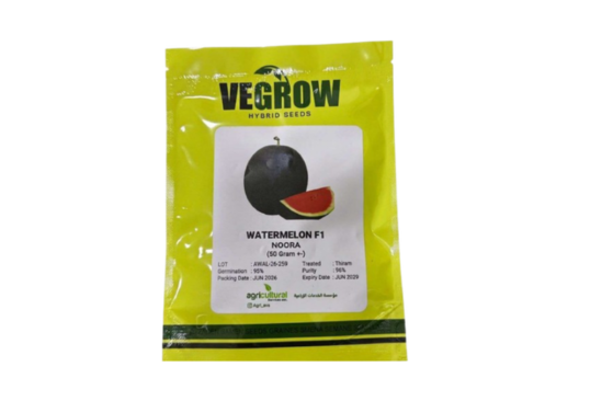 بذور بطيخ هجين F1 NOORA – Vegrow | 50 جرام+