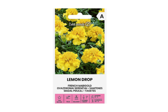 بذور القطيفة الفرنسية Lemon Drop – أصفر